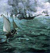 Edouard Manet The Battle of the Kearsarge and the Alabama painting